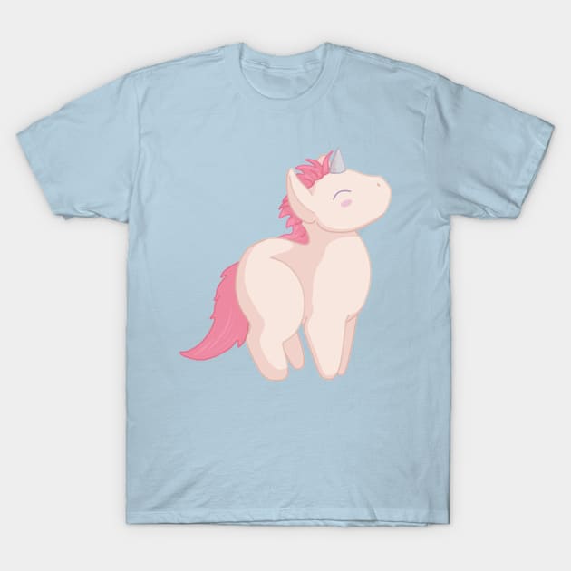 Pink Unicorn T-Shirt by Anathar